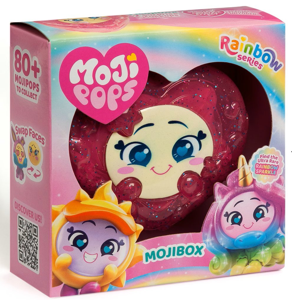 MOJIPOPS SERDUSZKO Z FIGURKAMI NIESPODZIANKA MOJIBOX SERIA RAINBOW RÓŻ