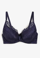 Biustonosze - Granatowy Koronkowy Biustonosz Full-Cup z Regulowanymi Ramiączkami Kristianna - Renee - miniaturka - grafika 1