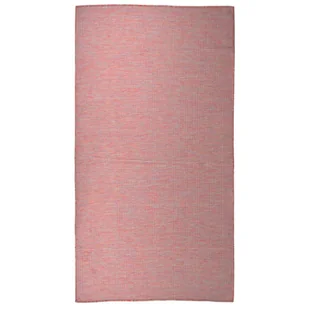 vidaXL Dywan zewnętrzny o płaskim splocie, 80x150 cm, czerwony - Dywany zewnętrzne - miniaturka - grafika 1