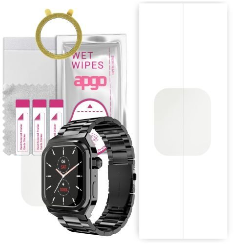 1x folia hydrożelowa MATOWA do Noise Chrome Luxury - apgo Smartwatch Hydrogel MATTE Protection Ochrona na ekran smartwatcha