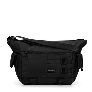 Męska torba wielofunkcyjna z paskami z przodu czarna - Torebki damskie Męska torba wielofunkcyjna z paskami z przodu czarna - Torebki damskie - miniaturka - grafika 1