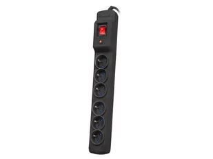 Armac Listwa przeciwprzepięciowa Multi M6 10m czarna 6 gniazd (M6/100/CZ) - Listwy zasilające - miniaturka - grafika 1