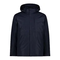 Kurtki męskie - CMP Kurtka męska Zip Hood Detachable Inn.Jacket, Black Blue, 50 - miniaturka - grafika 1