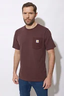 Koszulki męskie - Koszulka Carhartt Heavyweight K87 Pocket Stripe - miniaturka - grafika 1
