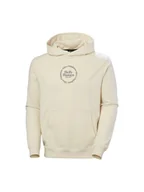 Bluzy męskie - Bluza męska HELLY HANSEN Core Graphic Sweat Hoodie beżowy XL - miniaturka - grafika 1