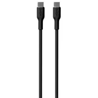 Kable USB - Kabel USB Typ-C - USB Typ-C PURO Icon Soft Cable 1.5 m Czarny - miniaturka - grafika 1