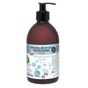 Mydlarnia Powrót do Natury Naturalne mydło potasowe Prawdziwe Szare ze srebrem monojonowym w płynie 500 ml PDN12 - Mydła - miniaturka - grafika 1