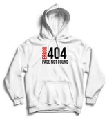 Gadżety dla niej i dla niego - Bluza z kapturem - ERROR 404 PAGE NOT FOUND - miniaturka - grafika 1