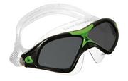 Akcesoria turystyczne - Aquasphere Aqua Sphere okulary do pływania dla kobiet, mężczyzn -  w rozmiarze uniwersalnym czarny/zielony MS163116 - miniaturka - grafika 1