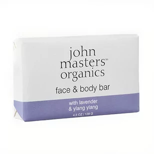 John Masters Face & Body Bar with Lavender & Ylang Ylang (128g) - Mydła - miniaturka - grafika 1