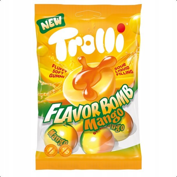 Żelki Flavor Bomb Mango 4 sztuki Trolli z DE