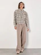 Koszule damskie - Apricot Koszula w kolorze beżowo-białym - miniaturka - grafika 1