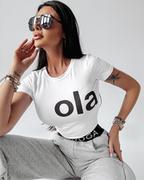 Koszulki i topy damskie - T-shirt damski OLAVOGA ESTERA 2024 biały S - Fashionplace - miniaturka - grafika 1
