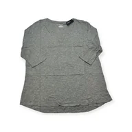 Bluzki damskie - Szara bluzka na rękaw 3/4 Lane Bryant 22/24 - miniaturka - grafika 1