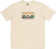 Koszulki męskie - t-shirt QUIKSILVER STEP INSIDE TEE Birch - WDW0 - miniaturka - grafika 1