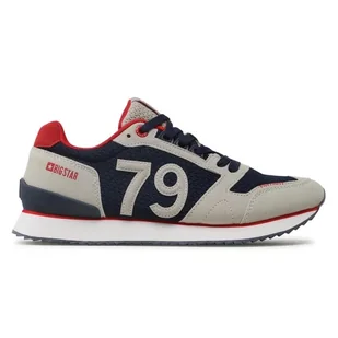 Buty męskie sportowe półbuty memory foam Big Star LL174256 beżowe beżowy - Półbuty męskie - miniaturka - grafika 1