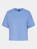 Koszulki i topy damskie - Pieces T-Shirt Chilli Summer 17118870 Niebieski Loose Fit - miniaturka - grafika 1