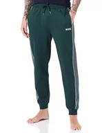 Spodenki męskie - BOSS Męskie Spodnie Tracksuit Mieszane Bawełniane Spodnie dresowe z Haftowanym Logo, Open Green343, L - miniaturka - grafika 1