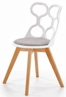 Krzesła - Białe tanie designerskie krzesło do jadalni - Carter - miniaturka - grafika 1