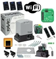 Zestawy do bram - FAAC Zestaw DELTA 3 741 230V do 900 kg + Lampa XLED + WIFI SUPLA - miniaturka - grafika 1