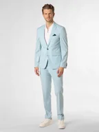 Garnitury - Finshley & Harding Garnitur - OaklandsCalifornia Mężczyźni Slim Fit niebieski|zielony jednolity, 44 - miniaturka - grafika 1