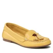 Mokasyny damskie - Mokasyny Filipe 8339 Żółty - miniaturka - grafika 1