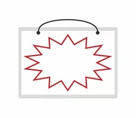 Tablice BHP - Tablica laminowana A5 - gwiazdka pusta - miniaturka - grafika 1