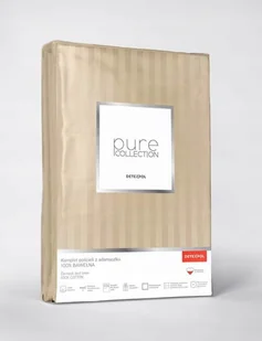 Pościel hotelowa ADAMASZEK PIASKOWY BEŻ 140x200cm 100% bawełna - Pościel - miniaturka - grafika 1