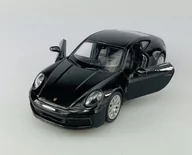 Samochody i pojazdy dla dzieci - Welly Porsche 911 Carrera 4S Czarny 1:34 Samochód Nowy Metalowy Model - miniaturka - grafika 1