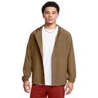 Kurtki męskie - Męska kurtka wiatrówka Under Armour UA Vibe Woven Windbreaker - brązowa - UNDER ARMOUR - miniaturka - grafika 1