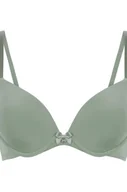 Biustonosze - Hunkemöller Biustonosz usztywniany z fiszbinami Plunge Zielony - miniaturka - grafika 1