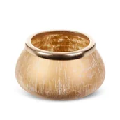 Tace i patery - Misa dekoracyjna SFENA 18X18X10 złota - miniaturka - grafika 1