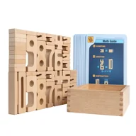 Klocki - Drewniane klocki matematyczne SumBlox - Mini 80 klocków gry zabawy zadania - miniaturka - grafika 1