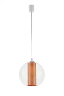 Kaspa LAMPA wisząca MERIDA S 10393117 szklana OPRAWA Abażurowa ZWIS IP20 kula ba - Lampy sufitowe - miniaturka - grafika 1