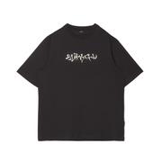 Moda i Uroda OUTLET - Cropp - Czarny t-shirt z komtrastowym nadrukiem - Czarny - miniaturka - grafika 1
