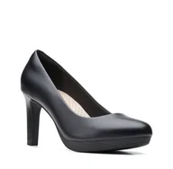 Półbuty damskie - Clarks Ambyr Joy E [black leather] - rozmiar 37.5 - miniaturka - grafika 1