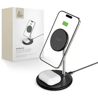 Ładowarki do telefonów - Ładowarka indukcyjna TECH-PROTECT QI15W-A39 Magnetic Magsafe 15W Czarny - miniaturka - grafika 1