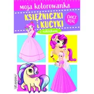 Książki edukacyjne - Moja kolorowanka. Księżniczki i kucyki - miniaturka - grafika 1