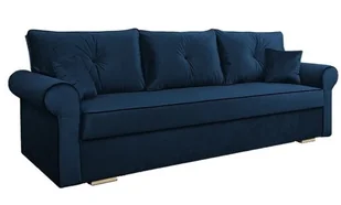 Welurowa rozkładana kanapa granat B9-A45 - Sofy i kanapy Welurowa rozkładana kanapa granat B9-A45 - Sofy i kanapy - miniaturka - grafika 1