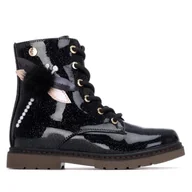 Botki damskie - XTI KIDS 151395 Botki dziewczęce czarne, 33 EU, Czarny (Black), 33 EU - miniaturka - grafika 1