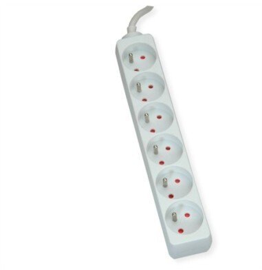 Listwa zasilająca Value Listwa zasilająca VALUE, 6 gniazd UTE, biała, 3 m