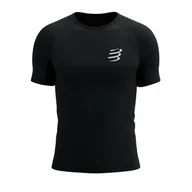 Bielizna sportowa męska - COMPRESSPORT Koszulka biegowa PERFORMANCE SS T-SHIRT black/white - miniaturka - grafika 1