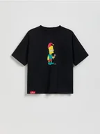 Koszulki dla chłopców - Reserved - T-shirt The Simpsons - czarny - miniaturka - grafika 1