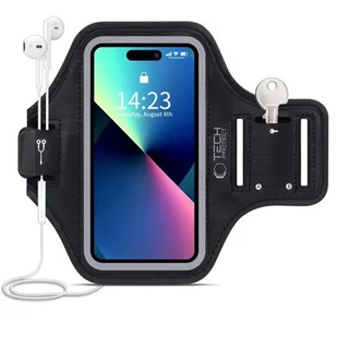 Etui TECH-PROTECT M4 Universal Sport Armband Czarny - Etui i futerały do telefonów - miniaturka - grafika 1