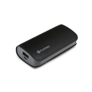 Platinet Pozostali POWER BANK LEATHER 5200mAh BLACK + microUSB cable [43408] odbierz w Warszawie Faktura VAT 23% Polska gwarancja ME-PL-A043 - Powerbanki - miniaturka - grafika 1