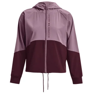 Kurtka damska Under Armour Woven FZ Jacket Rozmiar: L / Kolor: fioletowy - Kurtki i kamizelki sportowe damskie - miniaturka - grafika 1