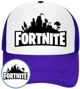 Czapka z Daszkiem Fortnite Niebieska z Nadrukiem Na Lato Siatka Bejsbolówka - Czapki i chusty sportowe męskie - miniaturka - grafika 1