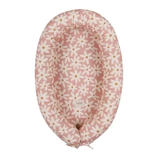 Różowy kokon dla niemowląt Blush Daisies – Malomi Kids - Kokony niemowlęce - miniaturka - grafika 1