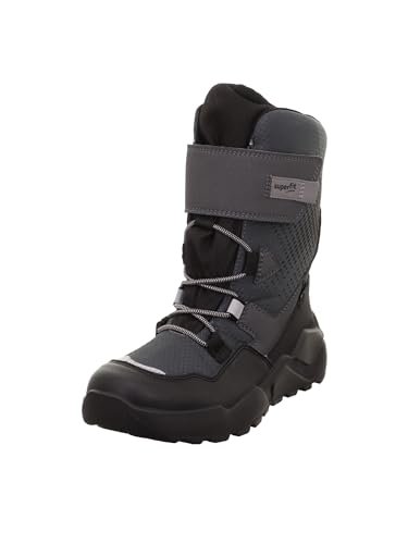 Superfit Rocket Gore-Tex śniegowce z ciepłą podszewką, czarne/szare 0010, 38 EU szerokie, Czarny szary 0010, 38 EU szeroki