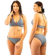 Stroje kąpielowe - Strój kąpielowy damski bikini w paski Captain Mike® rozmiar XL - miniaturka - grafika 1